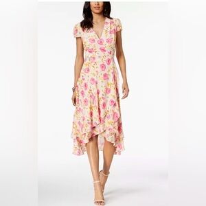 Betsey Johnson Floral-Print Wrap Dress